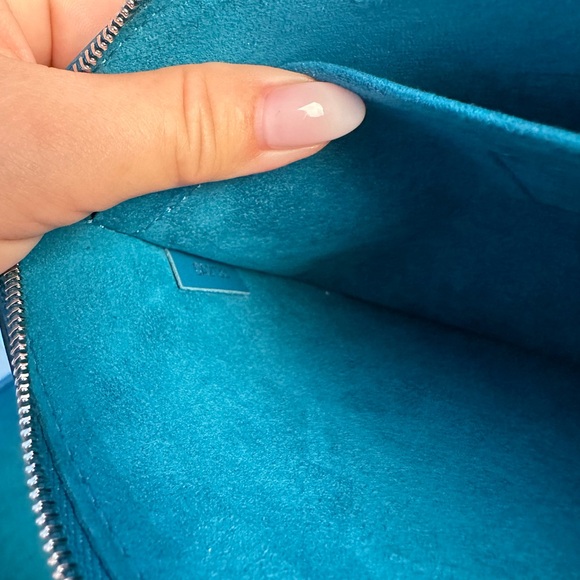 Louis Vuitton neverfull MM teal blue in epi leather. - Picture 5 of 13